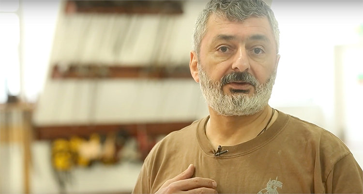 Khosrow Helly à la Salle d'Armes Cadet