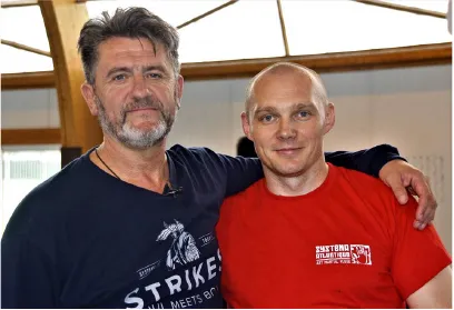 Vladimir Vassiliev and Sergei, instructor from Systema-Kiev